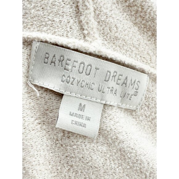 BAREFOOT DREAMS CozyChic Lite Seashore Hooded Cardigan M - Picture 6 of 9